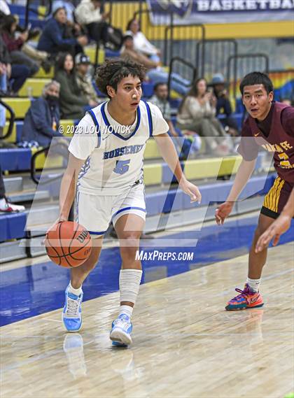 Thumbnail 2 in Santa Fe Indian vs. St. Michael's (Bobby Rodriguez Capital City Tournament) photogallery.