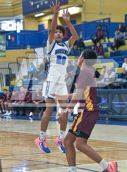 Thumbnail 1 in Santa Fe Indian vs. St. Michael's (Bobby Rodriguez Capital City Tournament) photogallery.