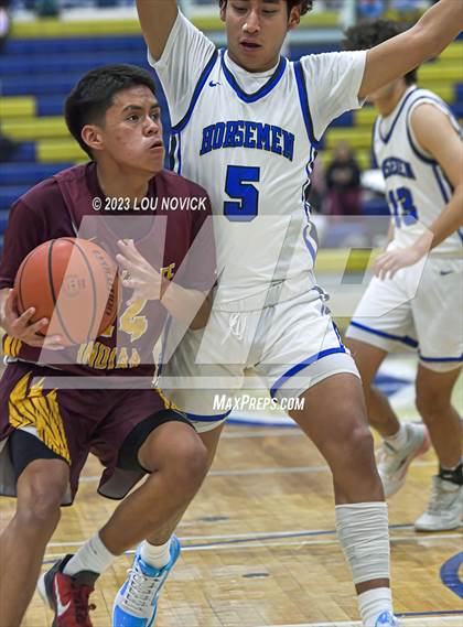 Thumbnail 2 in Santa Fe Indian vs. St. Michael's (Bobby Rodriguez Capital City Tournament) photogallery.