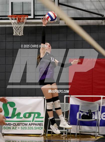 Thumbnail 3 in Salpointe Catholic vs. Rincon/University (Lancer Invitational) photogallery.