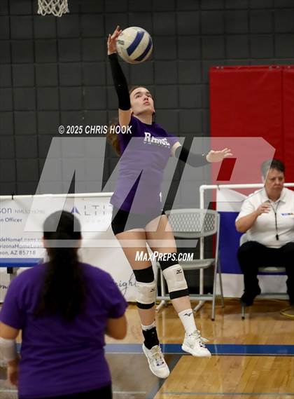 Thumbnail 3 in Salpointe Catholic vs. Rincon/University (Lancer Invitational) photogallery.