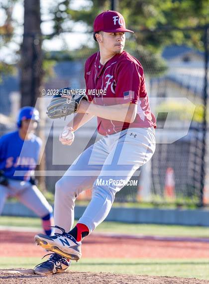 Thumbnail 1 in CIF NCS Div 4 Playoff First Round St. Joseph Notre Dame vs. Fremont Christian photogallery.