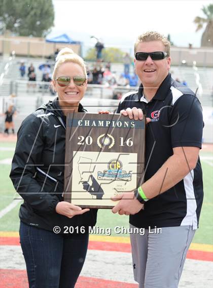 Thumbnail 3 in Grace Brethren vs. The Webb Schools (CIF SS D7 Final) photogallery.