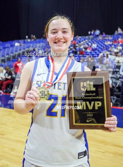 Thumbnail 2 in Nazareth vs. Saltillo (UIL 1A Basketball Division II Final Medal Ceremony) photogallery.