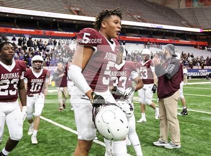 Thumbnail 3 in New Rochelle vs. Aquinas Institute (NYSPHSAA Class AA Final) photogallery.