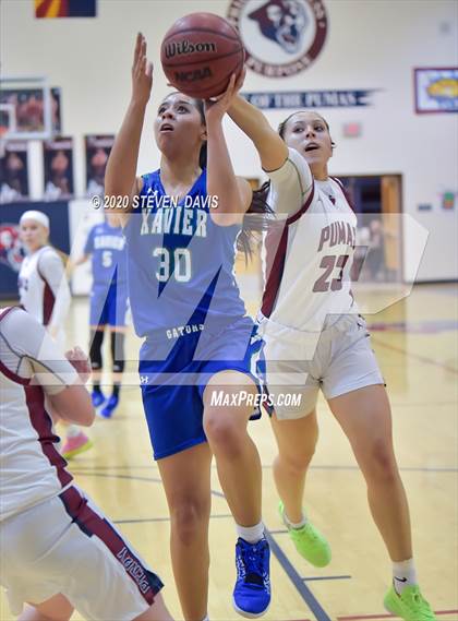 Thumbnail 2 in Xavier College Prep vs Perry photogallery.
