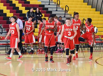 Thumbnail 3 in Tucson High Magnet School vs Mountain View (Hoophall West Invitational) photogallery.