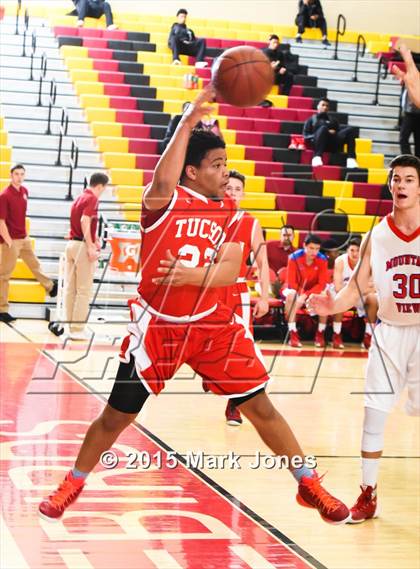 Thumbnail 1 in Tucson High Magnet School vs Mountain View (Hoophall West Invitational) photogallery.
