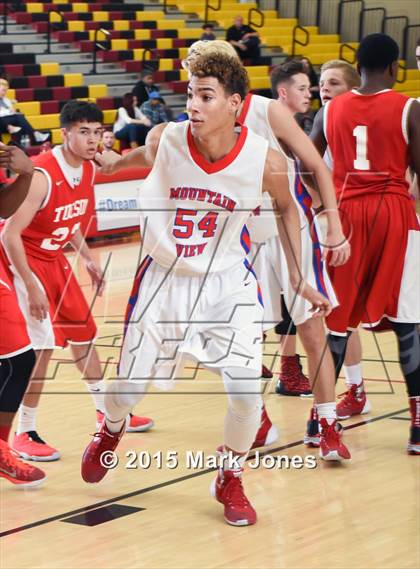 Thumbnail 3 in Tucson High Magnet School vs Mountain View (Hoophall West Invitational) photogallery.