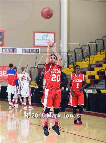 Thumbnail 1 in Tucson High Magnet School vs Mountain View (Hoophall West Invitational) photogallery.