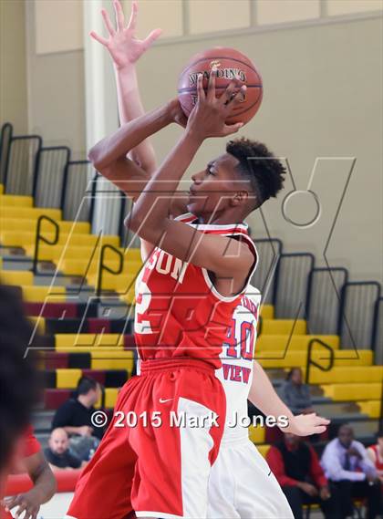 Thumbnail 2 in Tucson High Magnet School vs Mountain View (Hoophall West Invitational) photogallery.