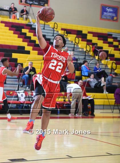 Thumbnail 1 in Tucson High Magnet School vs Mountain View (Hoophall West Invitational) photogallery.