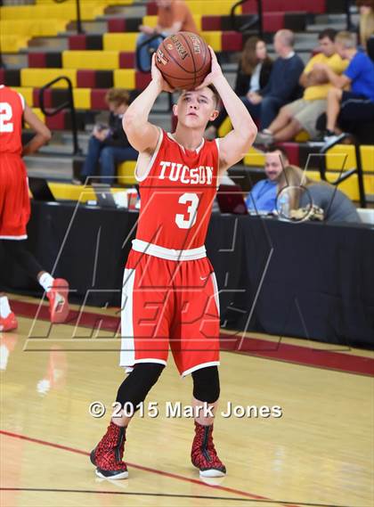 Thumbnail 2 in Tucson High Magnet School vs Mountain View (Hoophall West Invitational) photogallery.