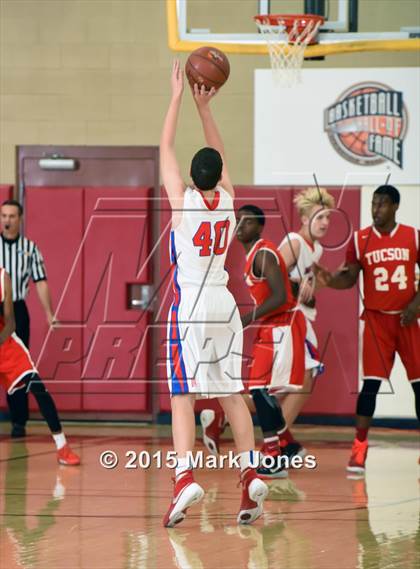 Thumbnail 3 in Tucson High Magnet School vs Mountain View (Hoophall West Invitational) photogallery.