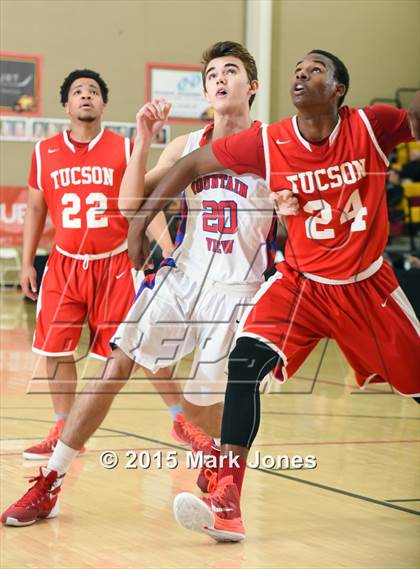 Thumbnail 1 in Tucson High Magnet School vs Mountain View (Hoophall West Invitational) photogallery.