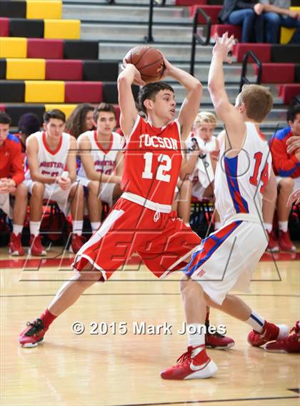 Thumbnail 3 in Tucson High Magnet School vs Mountain View (Hoophall West Invitational) photogallery.