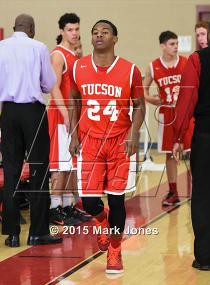 Thumbnail 1 in Tucson High Magnet School vs Mountain View (Hoophall West Invitational) photogallery.