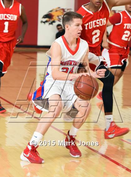 Thumbnail 2 in Tucson High Magnet School vs Mountain View (Hoophall West Invitational) photogallery.