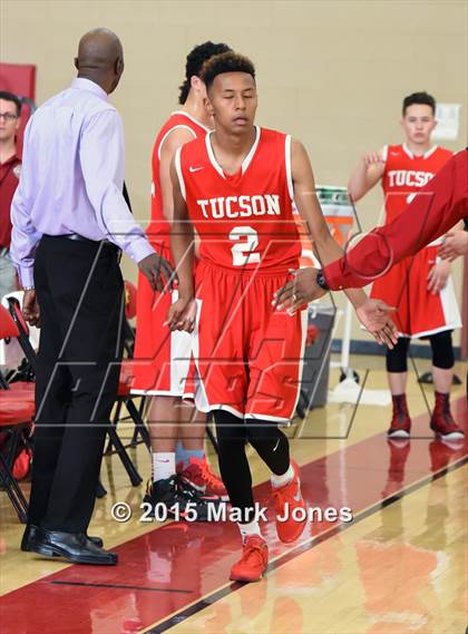 Thumbnail 1 in Tucson High Magnet School vs Mountain View (Hoophall West Invitational) photogallery.