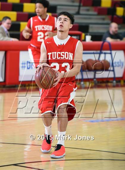 Thumbnail 3 in Tucson High Magnet School vs Mountain View (Hoophall West Invitational) photogallery.