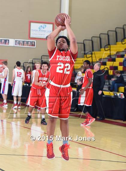 Thumbnail 3 in Tucson High Magnet School vs Mountain View (Hoophall West Invitational) photogallery.