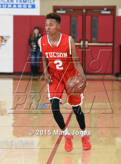 Thumbnail 1 in Tucson High Magnet School vs Mountain View (Hoophall West Invitational) photogallery.