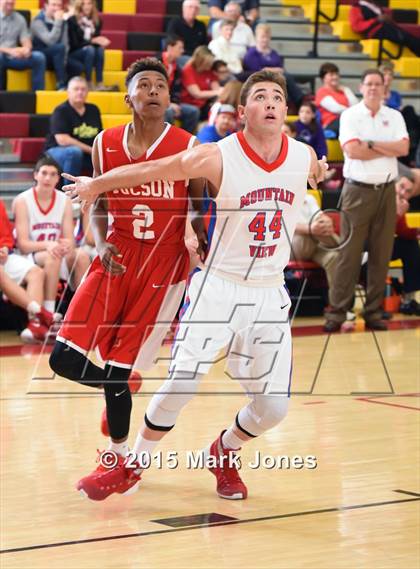 Thumbnail 2 in Tucson High Magnet School vs Mountain View (Hoophall West Invitational) photogallery.