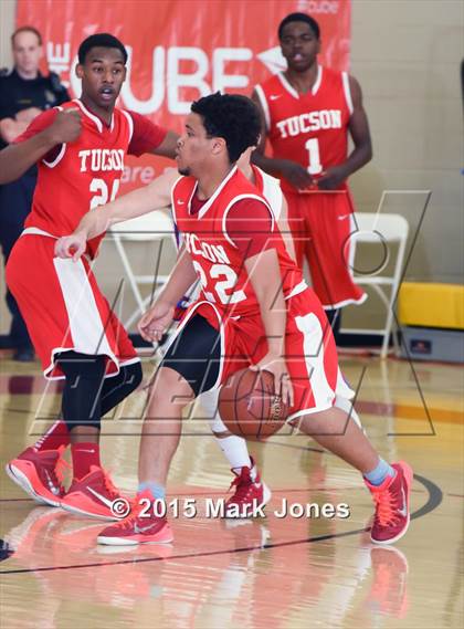 Thumbnail 2 in Tucson High Magnet School vs Mountain View (Hoophall West Invitational) photogallery.