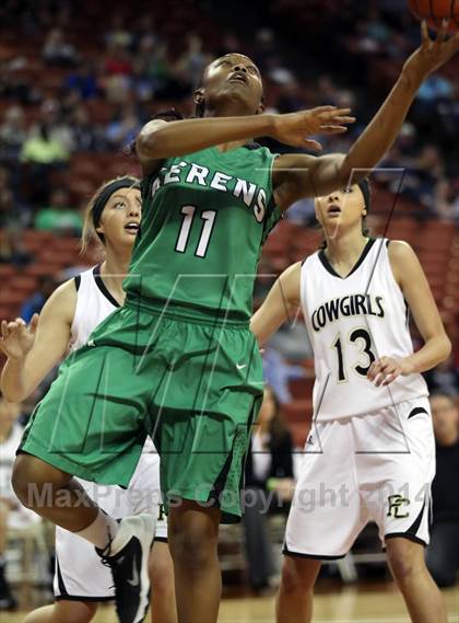 Thumbnail 3 in Plains vs. Kerens (UIL 1A Division 1 Final) photogallery.