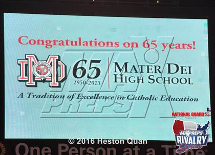Thumbnail 2 in Servite vs. Mater Dei (2015 MaxPreps Rivalry Series) photogallery.
