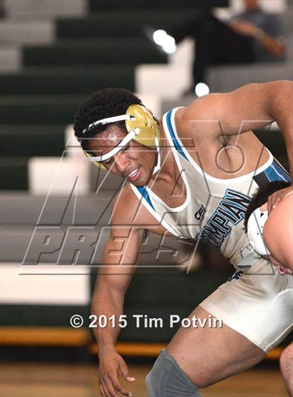 Thumbnail 2 in Olympian vs Poway (CIF D2 Quarterfinals Dual Meet) photogallery.