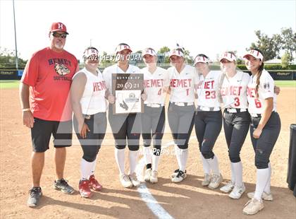 Thumbnail 2 in Hemet vs. Rosary Academy (CIF-SS D4 Final) photogallery.
