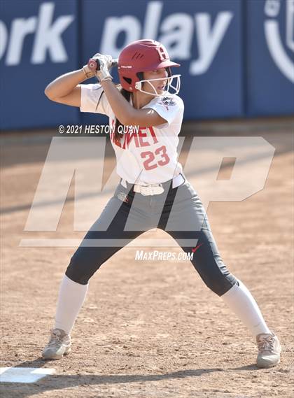 Thumbnail 1 in Hemet vs. Rosary Academy (CIF-SS D4 Final) photogallery.
