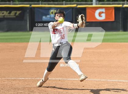 Thumbnail 3 in Hemet vs. Rosary Academy (CIF-SS D4 Final) photogallery.