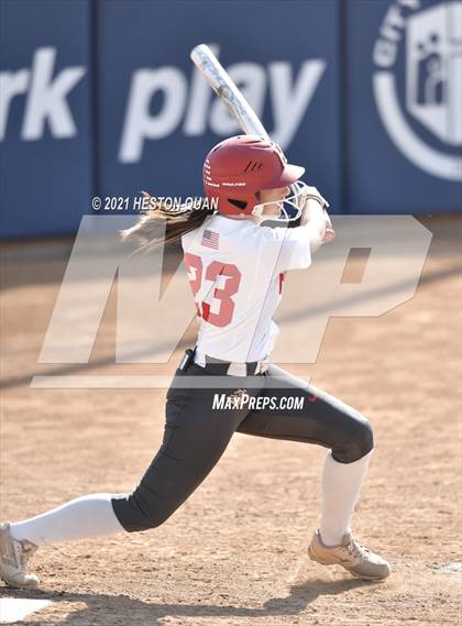 Thumbnail 3 in Hemet vs. Rosary Academy (CIF-SS D4 Final) photogallery.