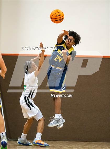 Thumbnail 2 in Rock Creek Christian Academy vs Heirway Christian Academy (Veterans Showcase) photogallery.