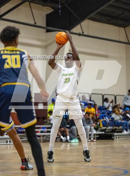 Thumbnail 2 in Rock Creek Christian Academy vs Heirway Christian Academy (Veterans Showcase) photogallery.