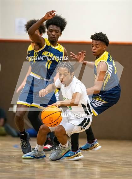 Thumbnail 3 in Rock Creek Christian Academy vs Heirway Christian Academy (Veterans Showcase) photogallery.