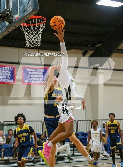 Thumbnail 2 in Rock Creek Christian Academy vs Heirway Christian Academy (Veterans Showcase) photogallery.