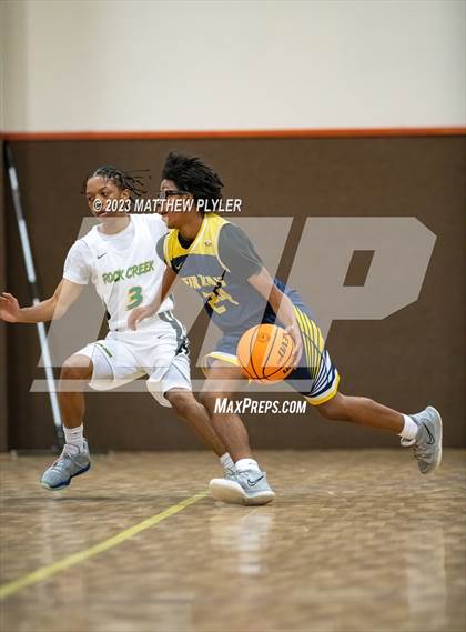 Thumbnail 3 in Rock Creek Christian Academy vs Heirway Christian Academy (Veterans Showcase) photogallery.