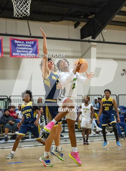 Thumbnail 3 in Rock Creek Christian Academy vs Heirway Christian Academy (Veterans Showcase) photogallery.