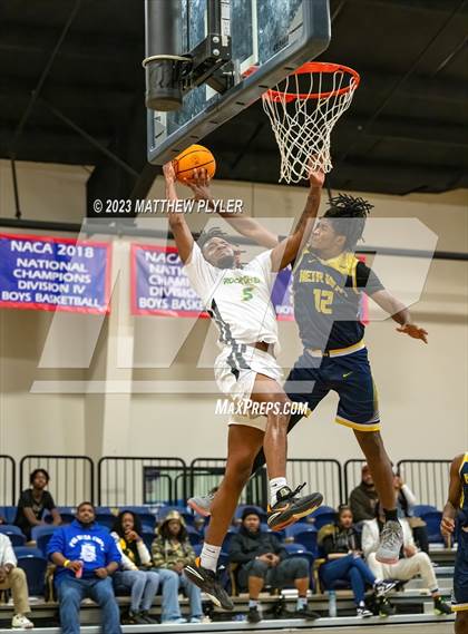Thumbnail 1 in Rock Creek Christian Academy vs Heirway Christian Academy (Veterans Showcase) photogallery.