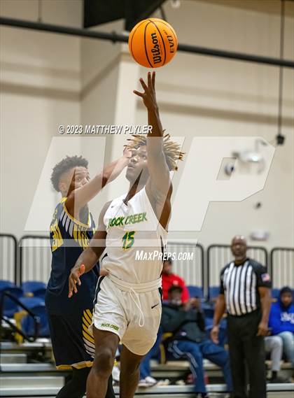 Thumbnail 3 in Rock Creek Christian Academy vs Heirway Christian Academy (Veterans Showcase) photogallery.