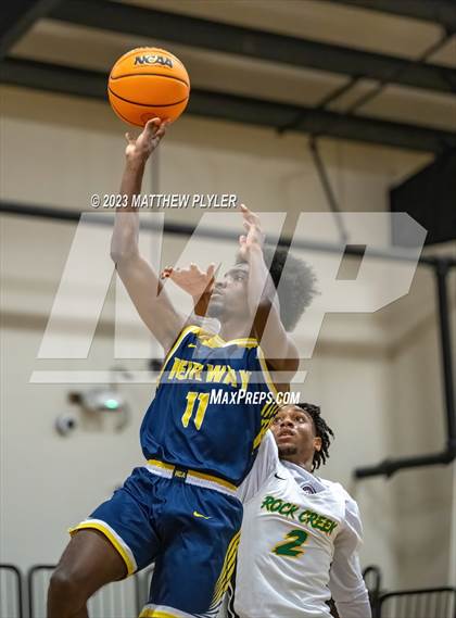 Thumbnail 2 in Rock Creek Christian Academy vs Heirway Christian Academy (Veterans Showcase) photogallery.