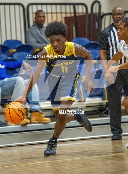 Thumbnail 3 in Rock Creek Christian Academy vs Heirway Christian Academy (Veterans Showcase) photogallery.