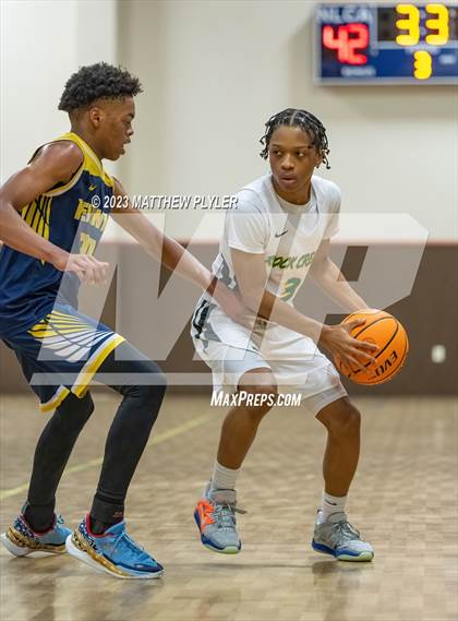Thumbnail 2 in Rock Creek Christian Academy vs Heirway Christian Academy (Veterans Showcase) photogallery.