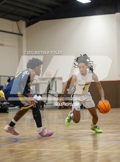 Thumbnail 3 in Rock Creek Christian Academy vs Heirway Christian Academy (Veterans Showcase) photogallery.