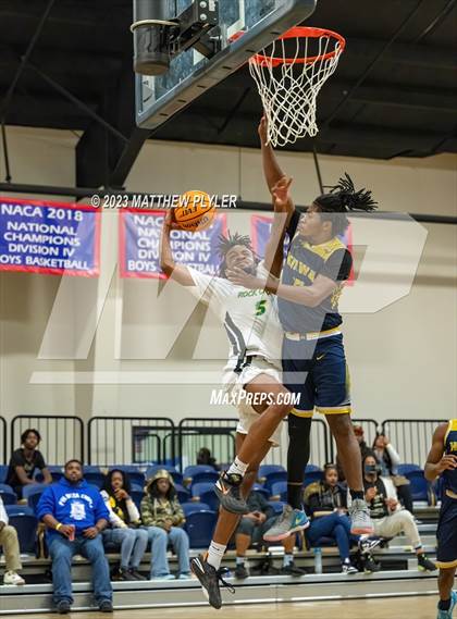 Thumbnail 2 in Rock Creek Christian Academy vs Heirway Christian Academy (Veterans Showcase) photogallery.