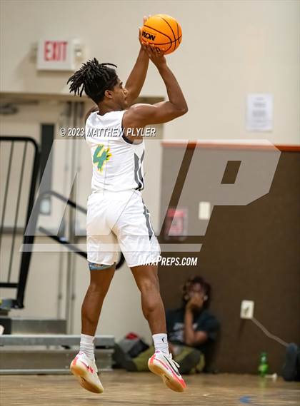 Thumbnail 2 in Rock Creek Christian Academy vs Heirway Christian Academy (Veterans Showcase) photogallery.