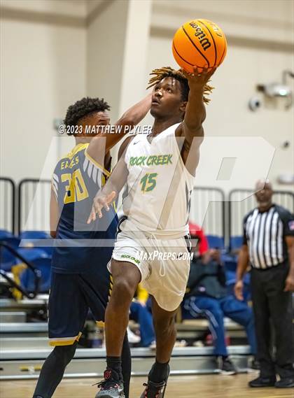 Thumbnail 2 in Rock Creek Christian Academy vs Heirway Christian Academy (Veterans Showcase) photogallery.